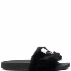 Karl Lagerfeld Ikonic patch-detail slides