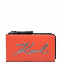 Karl Lagerfeld Signature zipped wallet