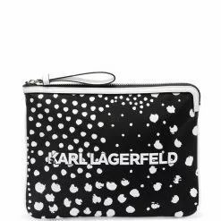 Karl Lagerfeld K/Skuare dot-print Ipad pouch
