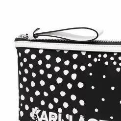 Karl Lagerfeld K/Skuare dot-print Ipad pouch