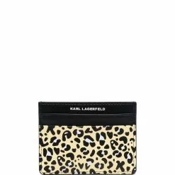 Karl Lagerfeld Karlimals cheetah-print wallet