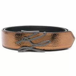 Karl Lagerfeld K/Autograph coated leather belt