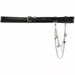 Karl Lagerfeld charm leather belt