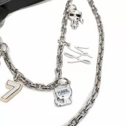 Karl Lagerfeld charm leather belt