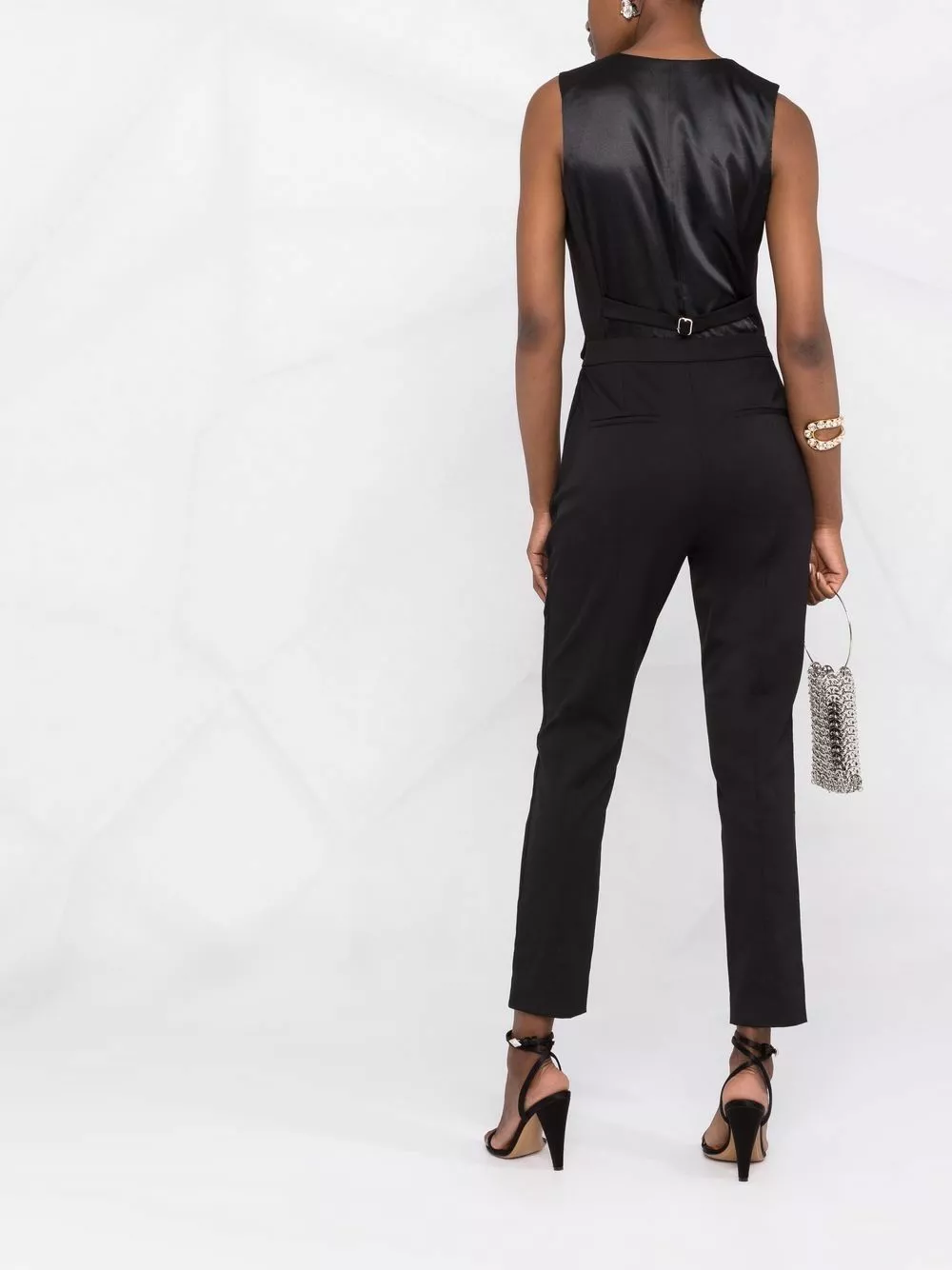 Karl Lagerfeld tailored wool-blend cropped jumpsuit