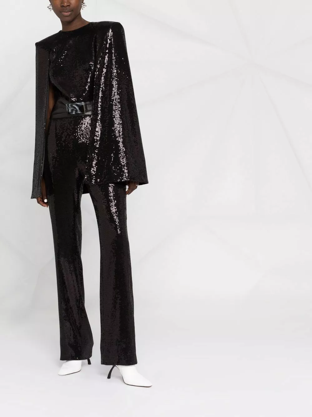 Karl Lagerfeld sequinned cape jumpsuit
