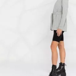 Karl Lagerfeld tie-waist jersey fleece blazer