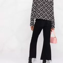 Karl Lagerfeld diamond boucle fitted jacket