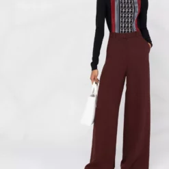 Karl Lagerfeld geometric-motif mock neck jumper