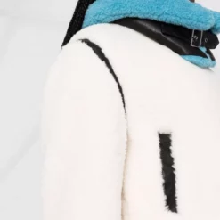 Karl Lagerfeld faux shearling biker jacket