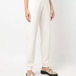 Karl Lagerfeld all-over flocked logo trousers