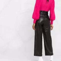 Karl Lagerfeld high-waisted leather pants