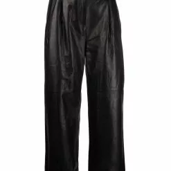 Karl Lagerfeld high-waisted leather pants