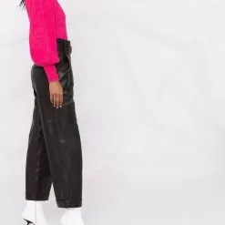 Karl Lagerfeld high-waisted leather pants