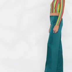 Karl Lagerfeld satin wide-leg trousers