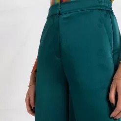 Karl Lagerfeld satin wide-leg trousers