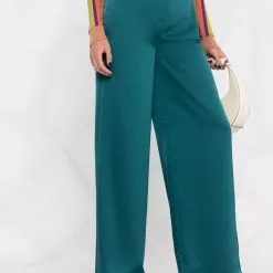 Karl Lagerfeld satin wide-leg trousers