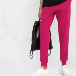 Karl Lagerfeld logo-trim jersey trackpants