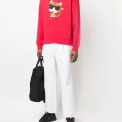 Karl Lagerfeld graphic-print crew neck sweatshirt