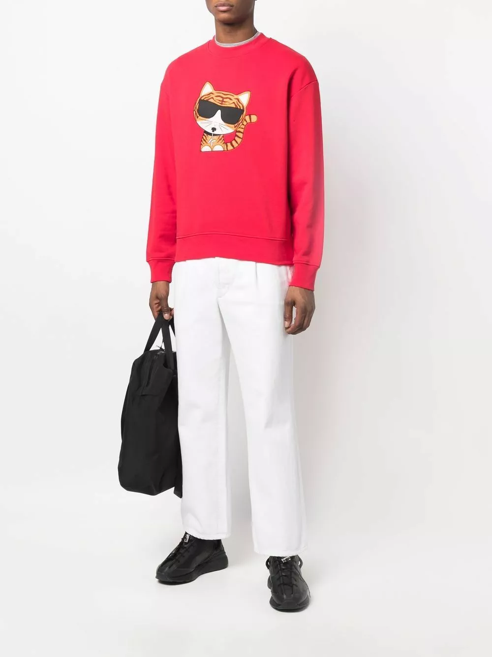 Karl Lagerfeld graphic-print crew neck sweatshirt
