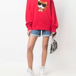 Karl Lagerfeld graphic-print crew neck sweatshirt