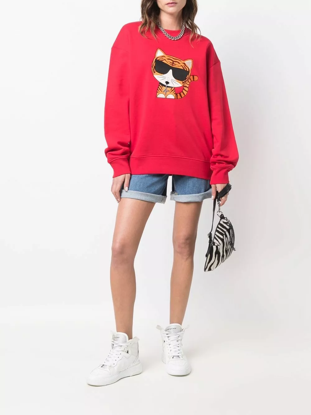 Karl Lagerfeld graphic-print crew neck sweatshirt