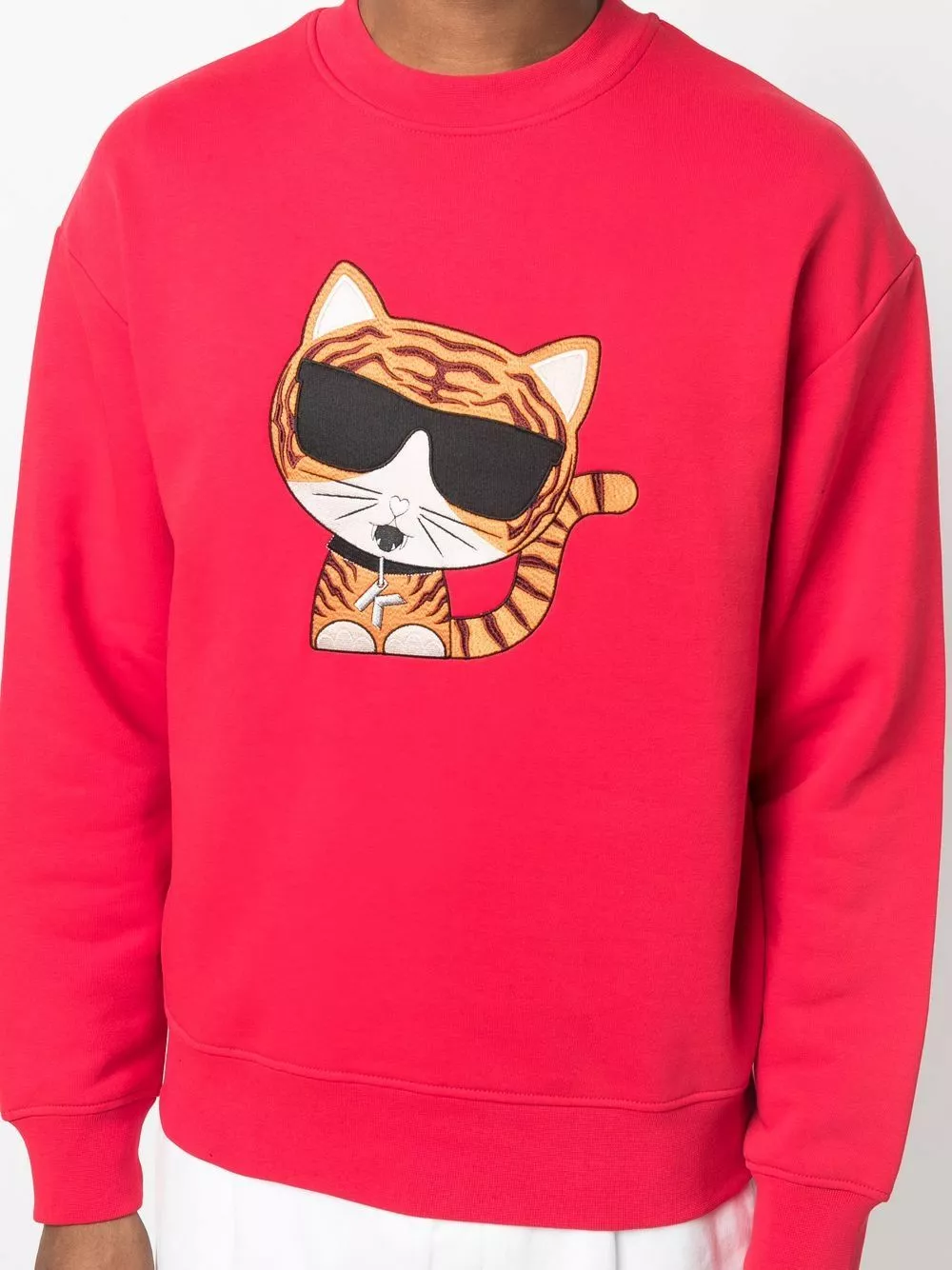 Karl Lagerfeld graphic-print crew neck sweatshirt