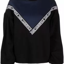 Karl Lagerfeld logo-tape sweatshirt