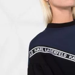Karl Lagerfeld logo-tape sweatshirt
