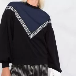 Karl Lagerfeld logo-tape sweatshirt