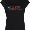 Karl Lagerfeld organic embroidered-logo sleeveless T-shirt