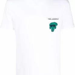 Karl Lagerfeld crocodile logo pocket T-shirt