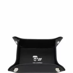 Karl Lagerfeld Ikonik leather valet tray