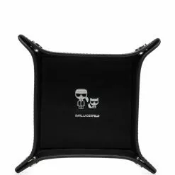 Karl Lagerfeld Ikonik leather valet tray