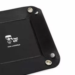 Karl Lagerfeld Ikonik leather valet tray