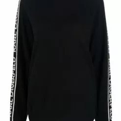 Karl Lagerfeld logo cashmere hoodie