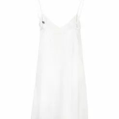 Karl Lagerfeld satin logo negligee