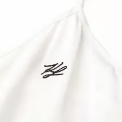 Karl Lagerfeld satin logo negligee
