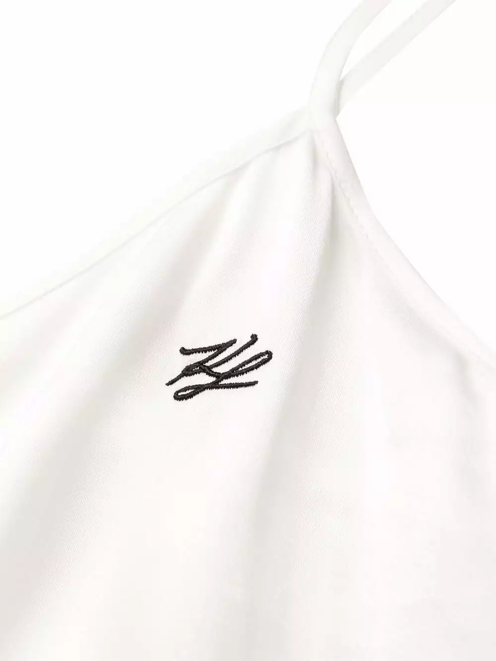 Karl Lagerfeld satin logo negligee