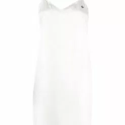 Karl Lagerfeld satin logo negligee