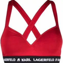 Karl Lagerfeld Padded Logo Bra