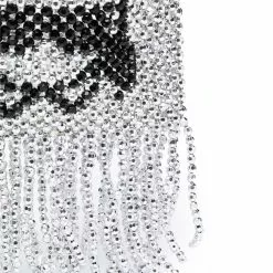 Karl Lagerfeld K/Ikonik metallic bead tote