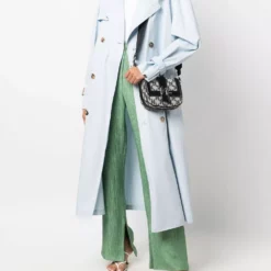 Karl Lagerfeld monogram jacquard saddle bag