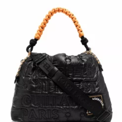 Karl Lagerfeld logo-patch quilted shoulder bag