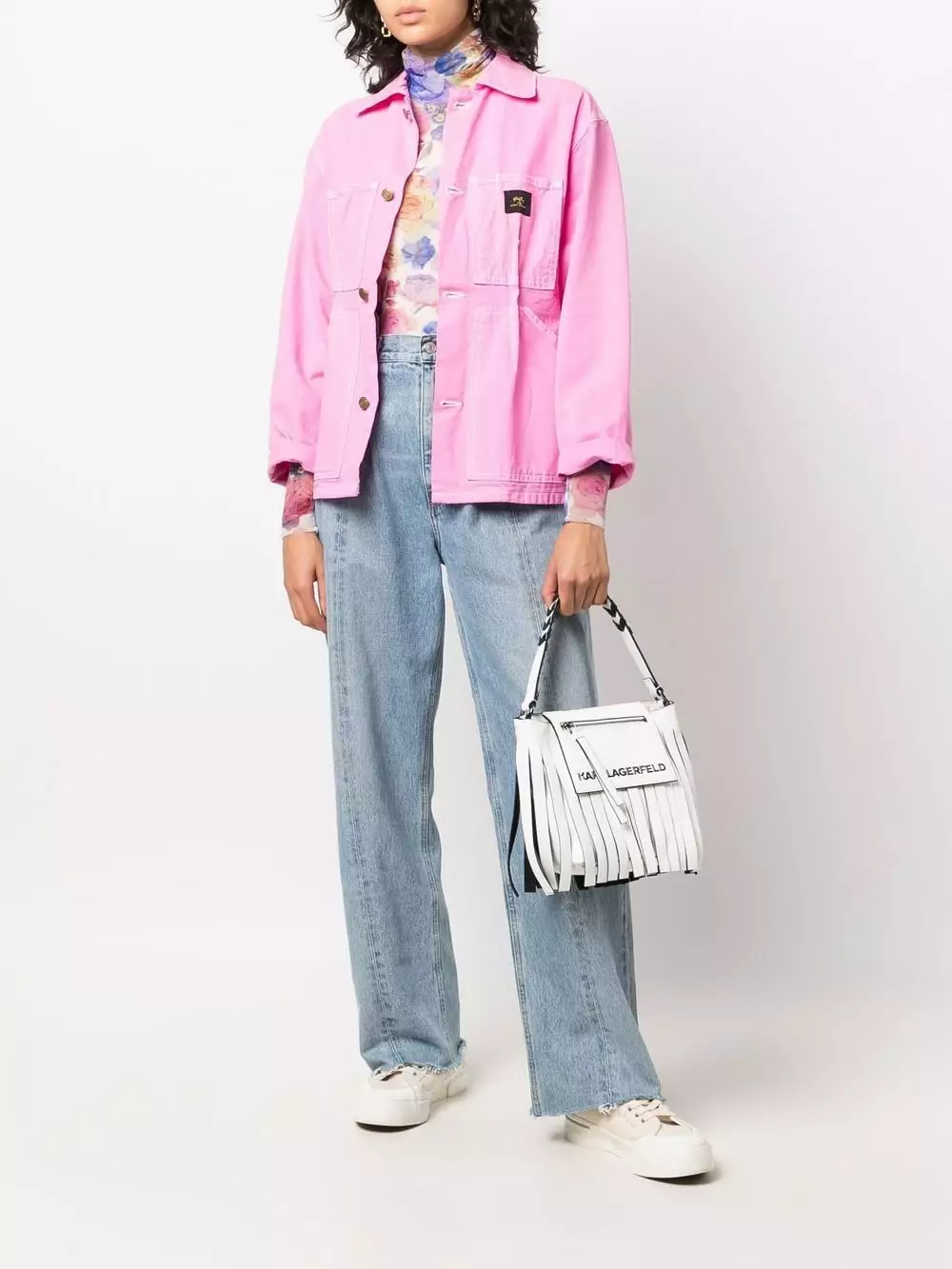 Karl Lagerfeld K/Fringe Mini Hobo bag