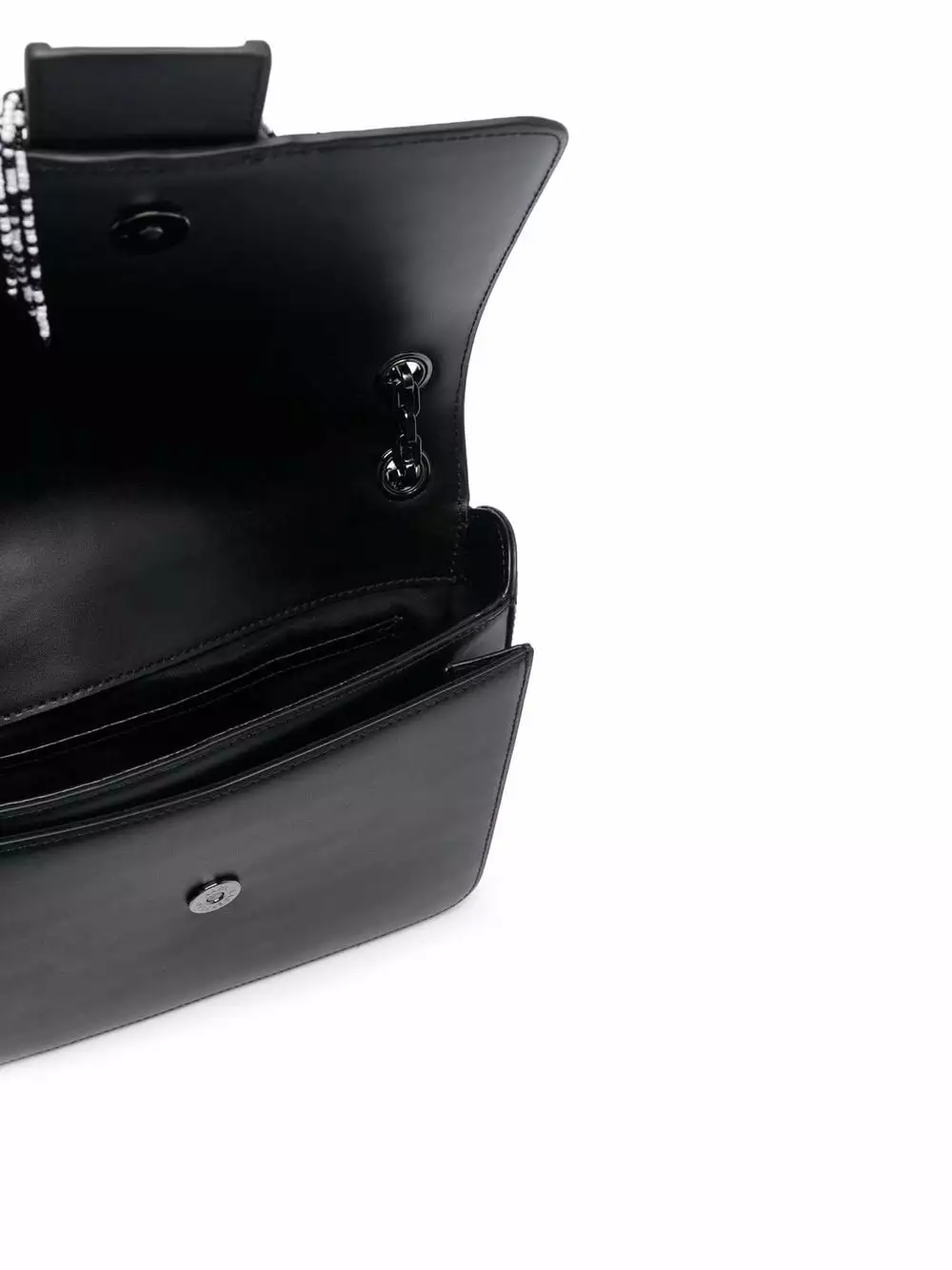 Karl Lagerfeld K/Autograph bead-fringe medium shoulder bag