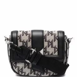 Karl Lagerfeld monogram-print camera bag