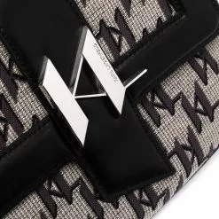 Karl Lagerfeld K/Saddle monogram jacquard bag