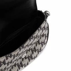 Karl Lagerfeld K/Saddle monogram jacquard bag