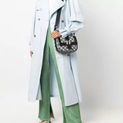 Karl Lagerfeld K/Saddle monogram jacquard bag